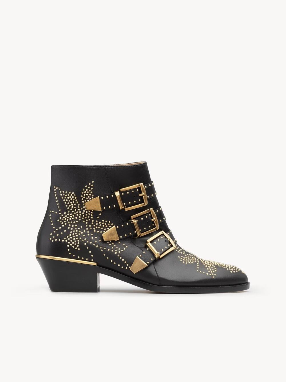 Chloe Studded Suzanna Ankle Heeled Bootie - 11 B / 41 EU